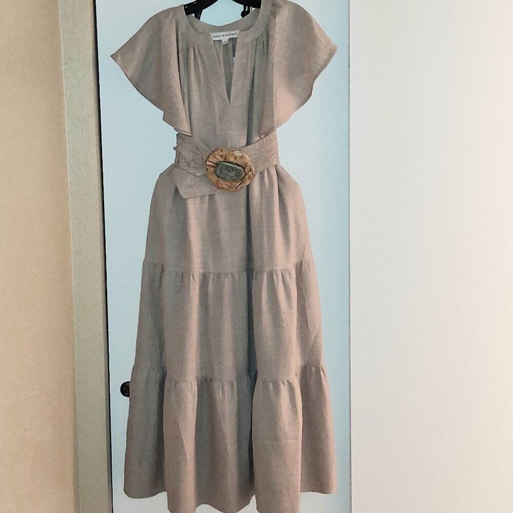 Long Linen Look Dress